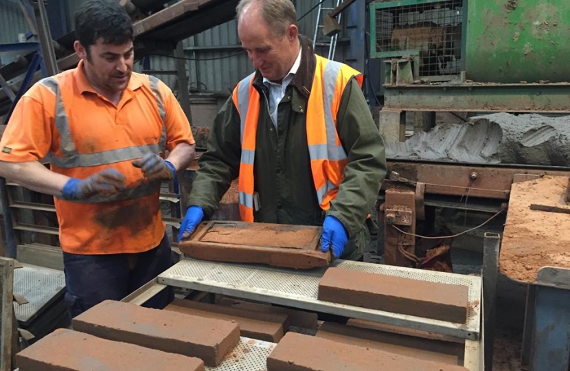 Kevin Hollinrake MP visits York Handmade Bricks