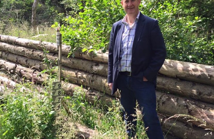Kevin Hollinrake MP visits the Pickering Slow the Flow Scheme