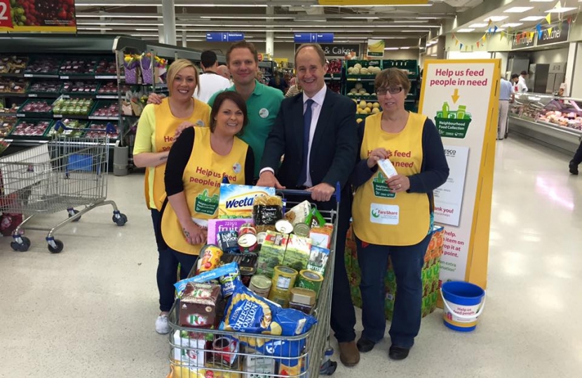 Kevin Hollinrake Supports Tesco's Help Feed People in Need Scheme